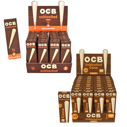 OCB Virgin Unbleached Cones