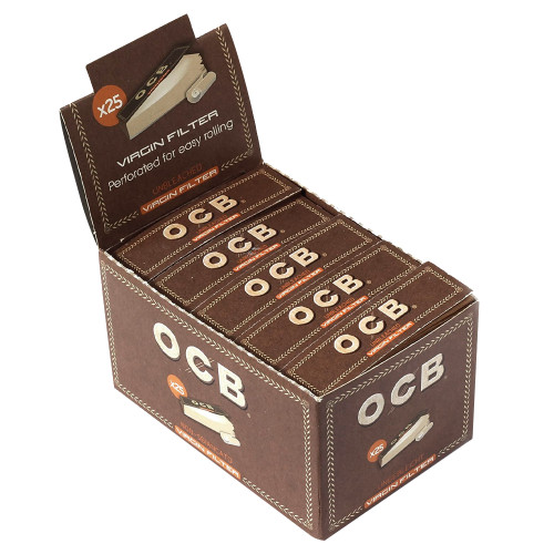 OCB Virgin Unbleached Perforated Filters