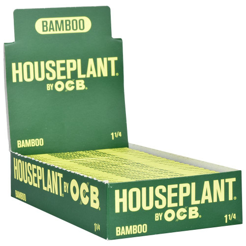 21ct Houseplant by OCB Bamboo Rolling Papers Display | 1 1/4 | 50pc