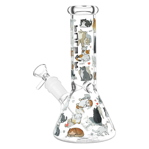 Pulsar Kitten Corral Beaker Glass Water Pipe - 7.75" / 14mm F