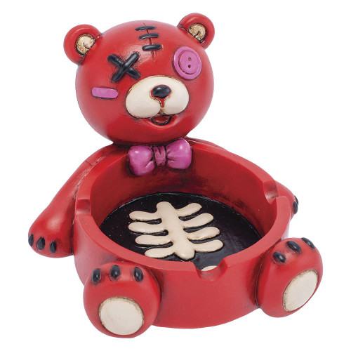 Fujima Zombie Bear Polyresin Ashtray  5.75"x4.9"