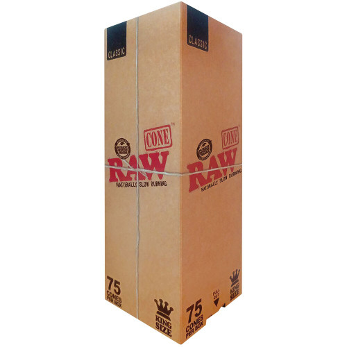 RAW Classic Pre-Rolled Cones - King Size/75PC BOX