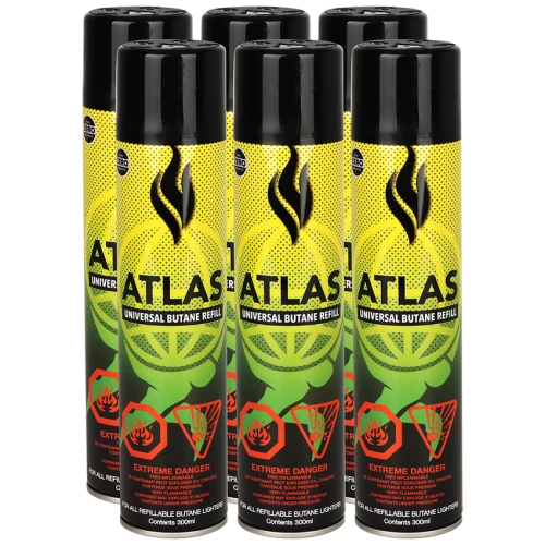 6ct Atlas Butane Bundle- 300ml