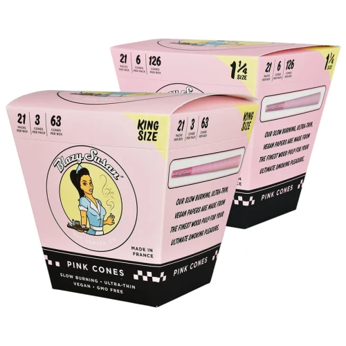 21ct Blazy Susan Pink Pre-Rolled Cones Display