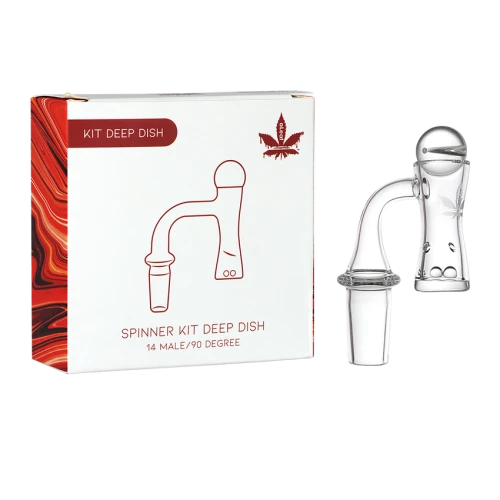 aLeaf Quartz Banger Spinner Kit - Deep Dish/14mm M/90 Degree