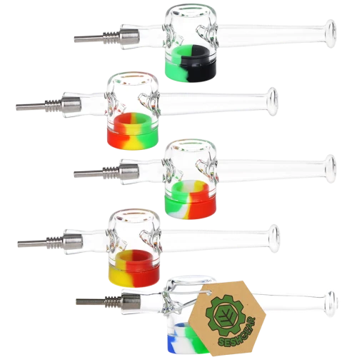 Reclaimer Dab Straw - 7.5" / Colors Vary / Titanium Tip