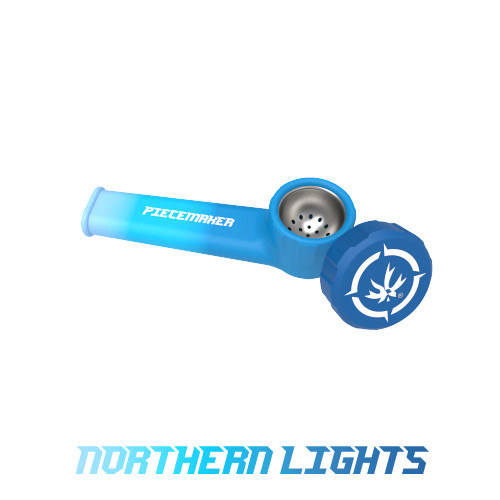 PieceMaker Karma Silicone Hand Pipe - 3.5" Northern Lights