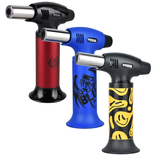 Special Blue Inferno Torch w/ Matching Tin Carrying Case