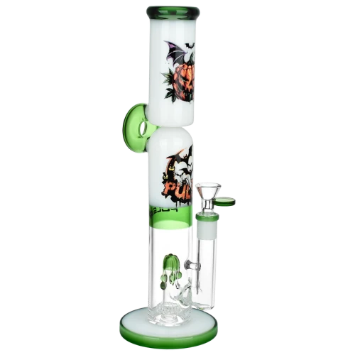 13" Pulsar Double Stacked Halloween Glass Water Pipe / 14mm F