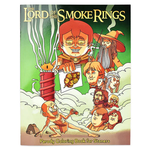 Wood Rocket Lord of The Smoke Rings Adult Coloring Book - 8.5"x11"