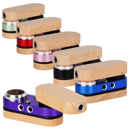 Twist-Out Wood & Anodized Metal Pipe - 3"