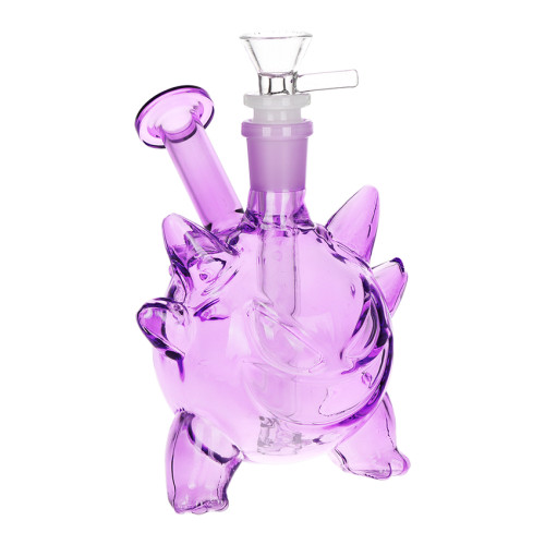 Purple Pocket Monster Glass Water Pipe - 5.75" /  "Ghost Type"