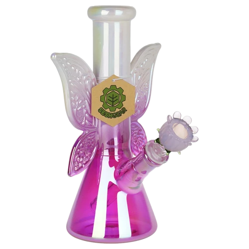 SeshGear Flowering Fairytales Beaker Glass Water Pipe | 8.75" | 14mm F