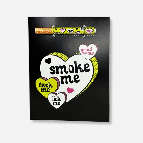 KushKards One-Hitter Greeting Card Candy Heart "Smoke Me"