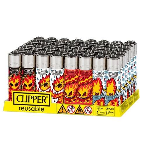 48ct Clipper Lighter Display - Burningman