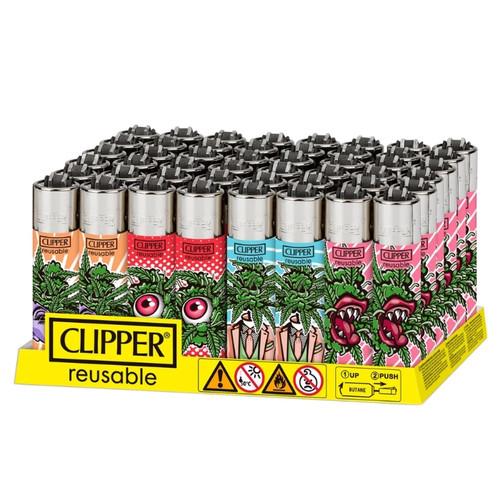 48ct Clipper Lighter Display - Out of Weed