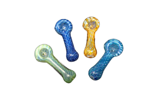 4ct Netted Spirals Hand Pipes Bundle - 3.75"