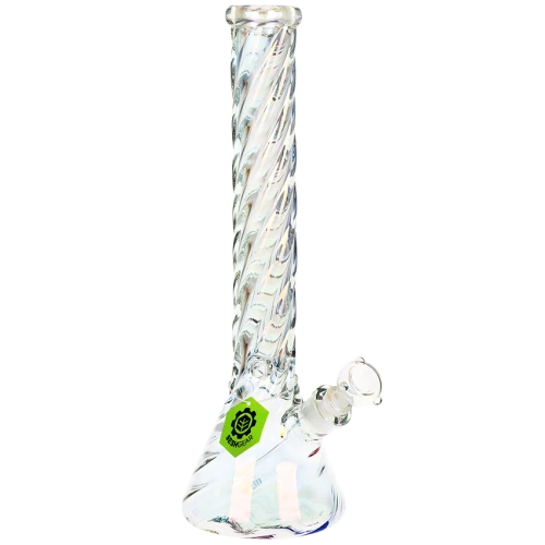 SeshGear Positive Twist Beaker Glass Water Pipe - 16.25" / 14mm F