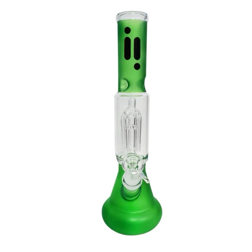 Infyniti 12" Flared Beaker with Tree Perc and Ice Catcher - Green