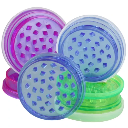 Acrylic Grinder w/ Storage - 2pc / 2.5" / Colors Vary