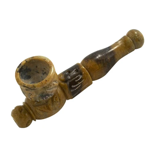 Multicolored Marble Stone Pipe - 4.25"