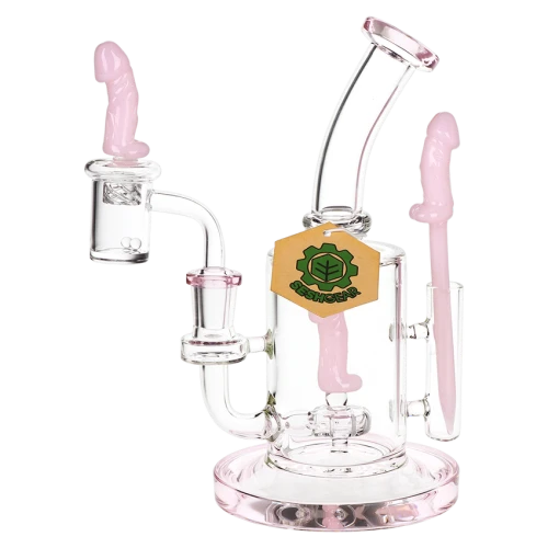 SeshGear Danger Noodle Glass Dab Rig Set - 8.25" / 14mm F