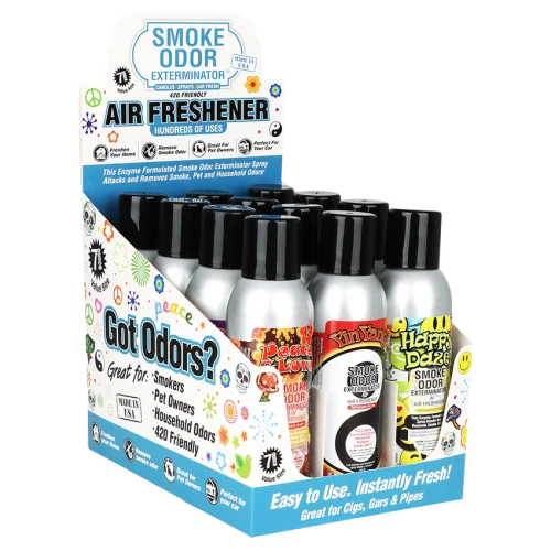 12ct Smoke Odor Exterminator Spray Display - 7oz / Retro