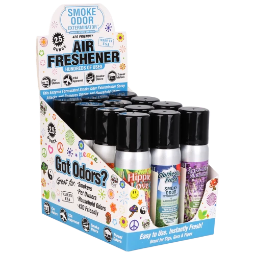 12ct Smoke Odor Exterminator Spray Display - 2.5oz / Year Round Mix