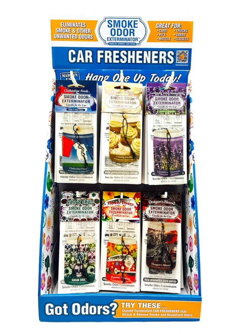 72ct Smoke Odor Exterminator Candle for the Car Display