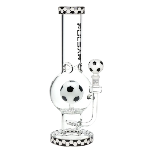 Pulsar Soccer Celebration Bubble Base Glass Water Pipe - 12.6" / 14mm F