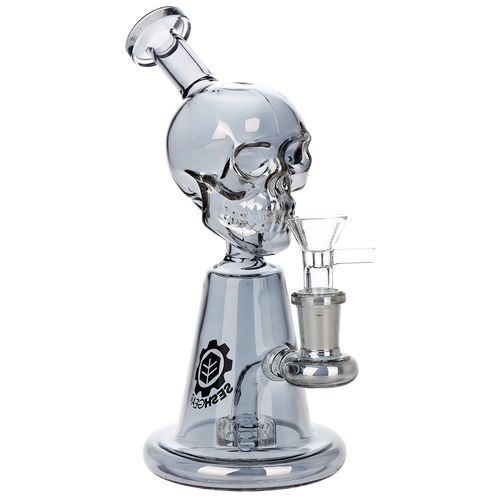 SeshGear Ancient Skullz Glass Water Pipe - 7.5" / 14mm F