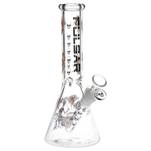 Pulsar Give the Drummer Some Beaker Glass Water Pipe - 9.75" / 14mm F