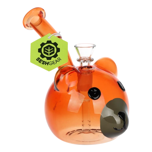 SeshGear Stoney the Bear Glass Water Pipe - 5.75" / 14mm F