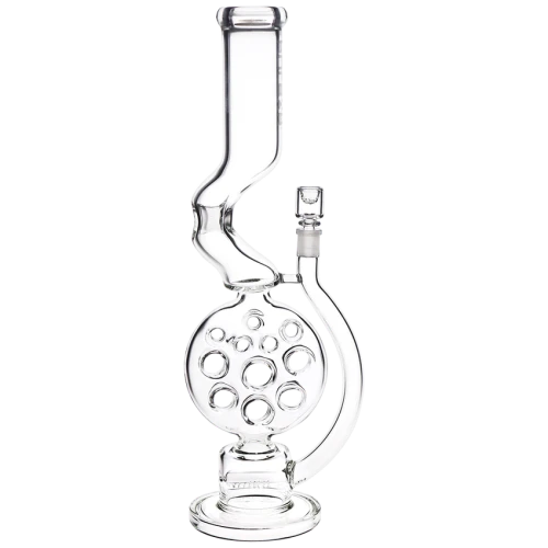 Pulsar Swiss Perc Kink Neck Glass Water Pipe - 18" / 14mm F