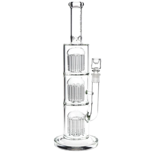 Pulsar Stacked Jellyfish Chugger Glass Water Pipe - 14.75" / 14mm F