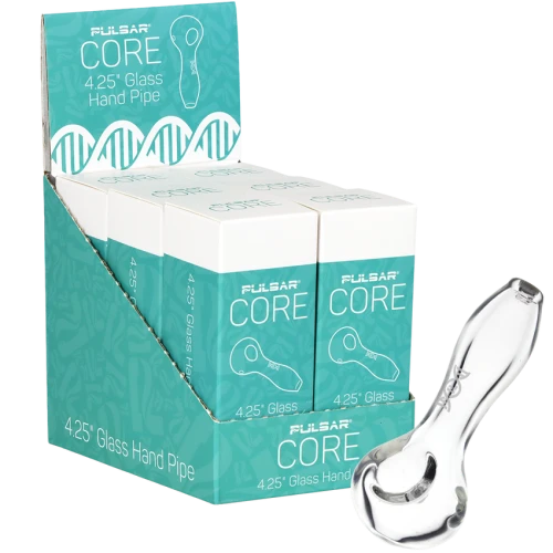 6ct Pulsar CORE Glass Hand Pipe Display - 4.25"