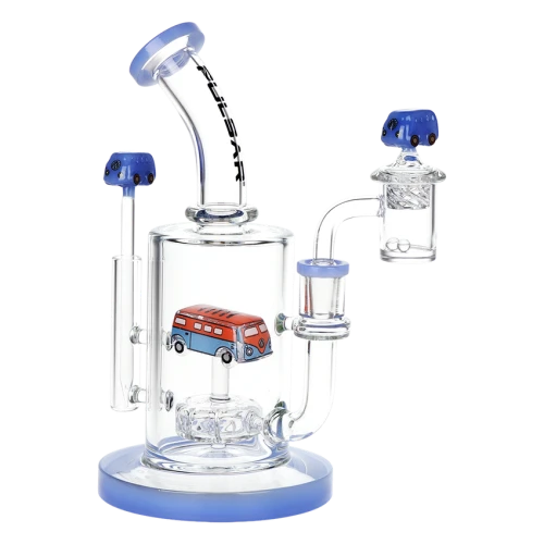 Pulsar Glow VW Bus Glass Dab Rig Set - 8.5" / 14mm F