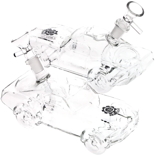 2ct SeshGear Clear Car Glass Water Pipe Bundle - 6.75" / 14mm F