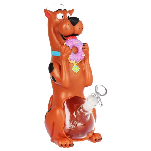 Doggie Snacks Glass & Vinyl Water Pipe - 10.75" / 14mm F