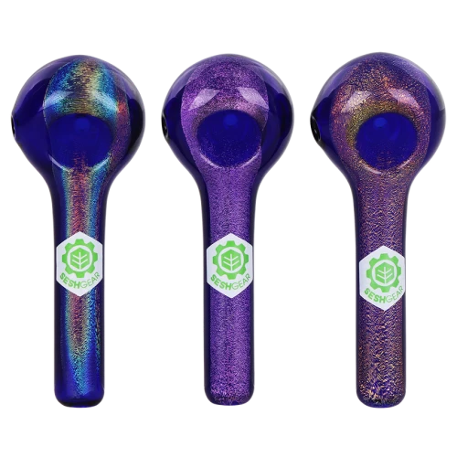 3ct SeshGear Dichro Streaks Hand Pipe Bundle - 3.75" / Assorted Colors