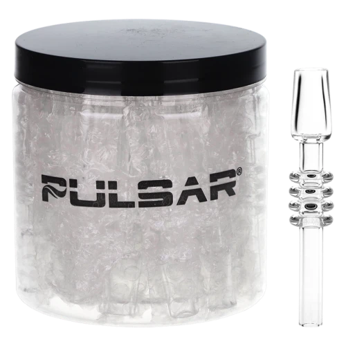 25ct Pulsar Ribbed Quartz Dab Tip Jar - 14mm M