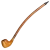Pulsar Shire Pipes Curved Stem Cherry Wood Tobacco Pipe- 15"/Yellow
