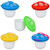 10pc Glow in Dark Mushroom Silicone Concentrate Container Set - 5ml/Assorted Colors