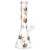 Stylized Hemp Leaf Glow in Dark Glass Water Pipe - 10" / 14mm F / Colors Vary