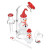 6" Happy Snowman Rig Set w Cap, Dabber, Pearls 14mm F