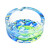 Pulsar Design Series Round Glass Ashtray | 3.4" | Assorted Designs | 6ct Display