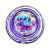 Pulsar Design Series Round Glass Ashtray | 3.4" | Assorted Designs | 6ct Display