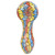 Mosaic Colorful Print Glass Hand Pipe - 3.75" / Colors Vary