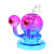 Neon Beastie Glass Dab Rig - 4" / 14mm F / Colors Vary