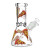 Pulsar Pizza Design Series Glass Beaker Water Pipe - 8" / 14mm F